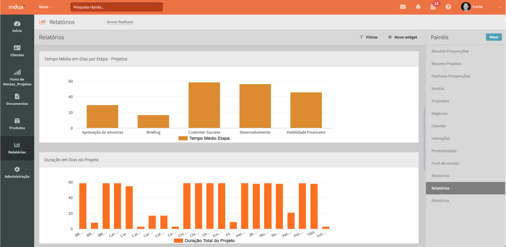 Print da tela do sistema